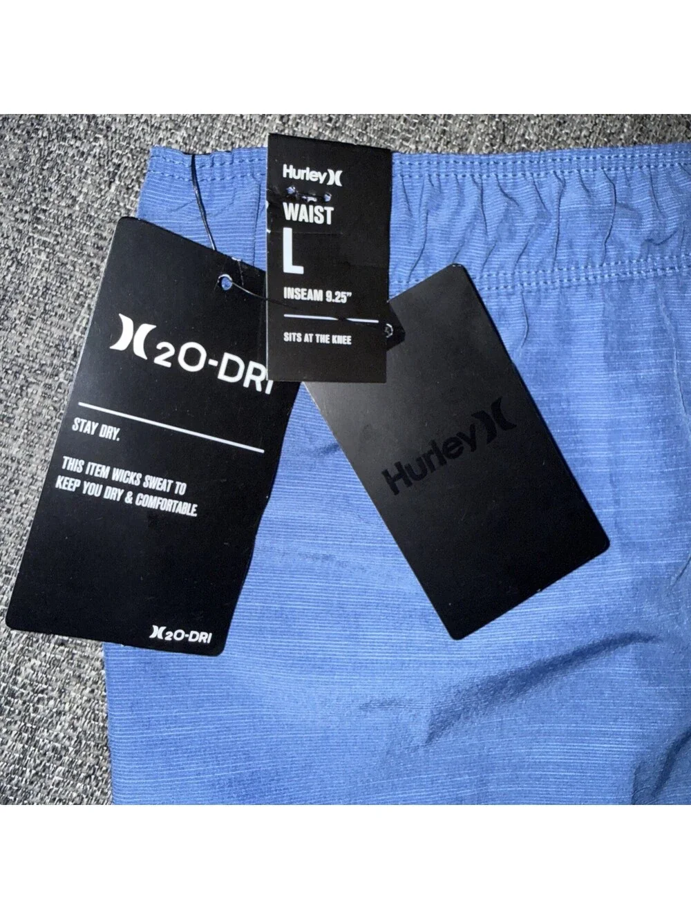 Hurley Boys Large Sizes 14-16 Boardshorts H2O Dri Shoreline Blue 987671-U0H New